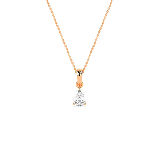 Elegant Solitaire 3-Prong Studded Pendant - Godahari Dev Jewells