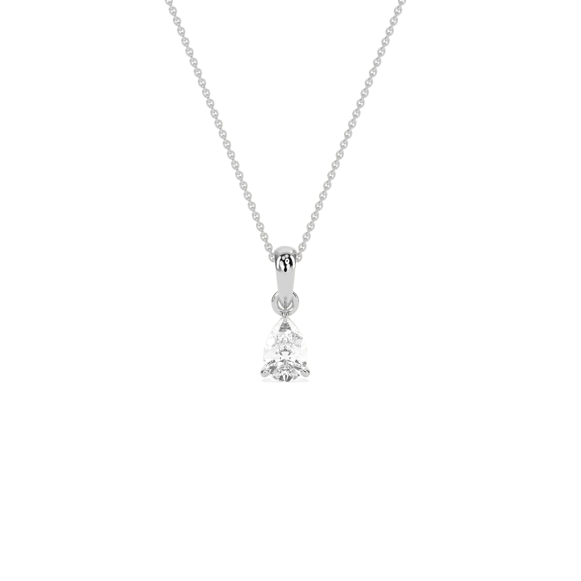 Elegant Solitaire 3-Prong Studded Pendant - Godahari Dev Jewells