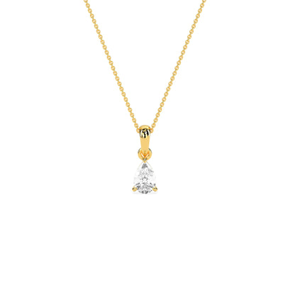 Elegant Solitaire 3-Prong Studded Pendant - Godahari Dev Jewells