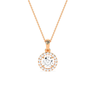 Timeless Solitaire Prong Stud Pendant - Godahari Dev Jewells