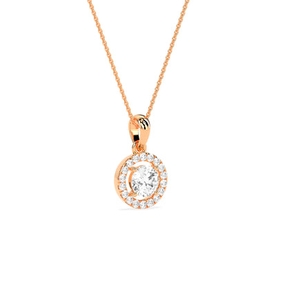 Timeless Solitaire Prong Stud Pendant - Godahari Dev Jewells