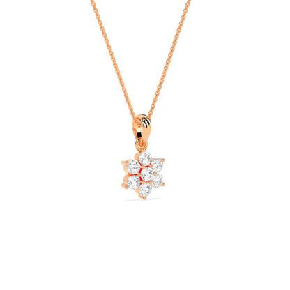 Flower Cluster Diamond Pendant - Godahari Dev Jewells
