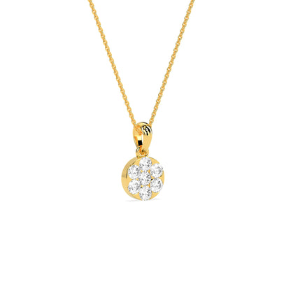 Cluster Round Beauty Diamond Pendant - Godahari Dev Jewells