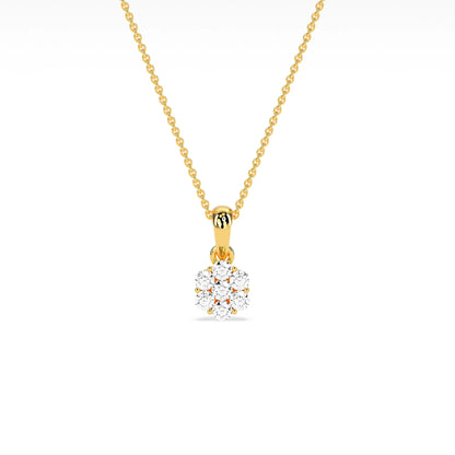 Stunning Cluster Beauty Diamond Pendant - Godahari Dev Jewells