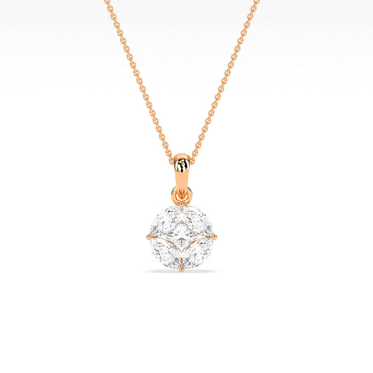 Stunning Marquise  Princess Shape Pendant - GodahariDev Jewells