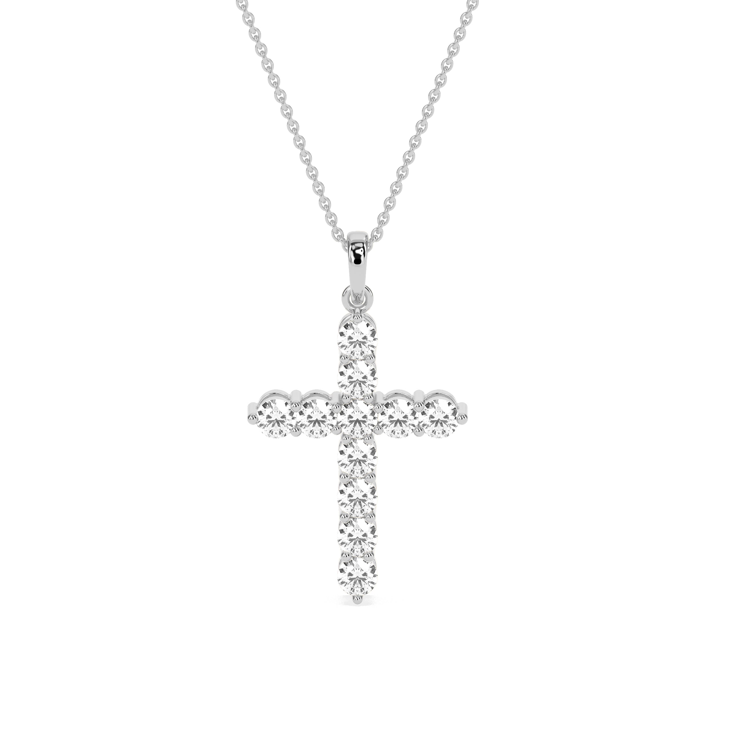 Elegant Round Diamond Pendant - Godahari Dev Jewells