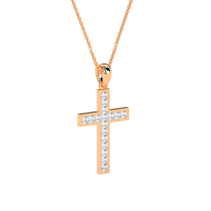 Faith-Inspired Round Diamond Pendant - Godahari Dev Jewells