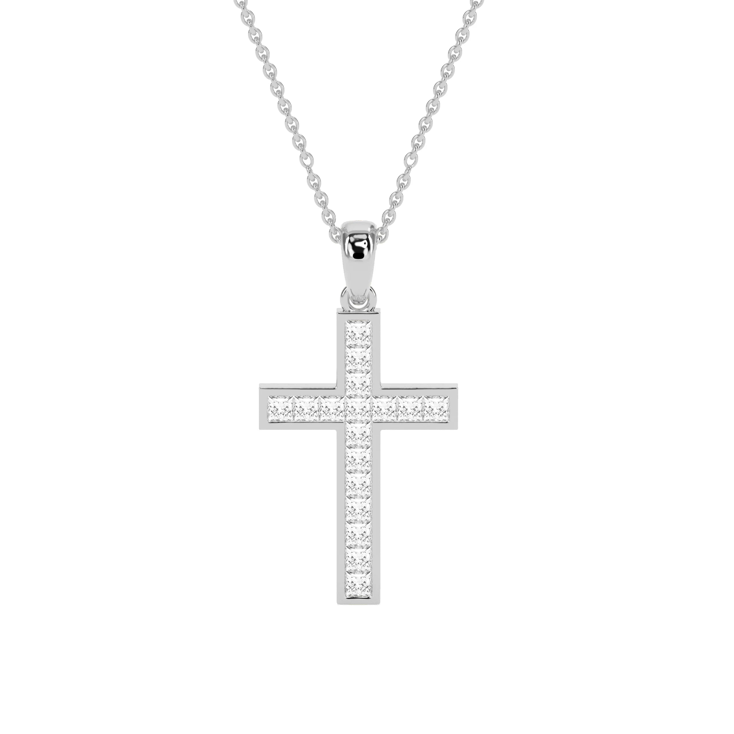 Faith-Inspired Round Diamond Pendant - Godahari Dev Jewells