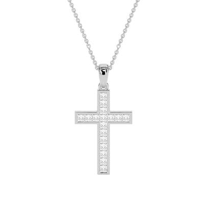 Faith-Inspired Round Diamond Pendant - Godahari Dev Jewells