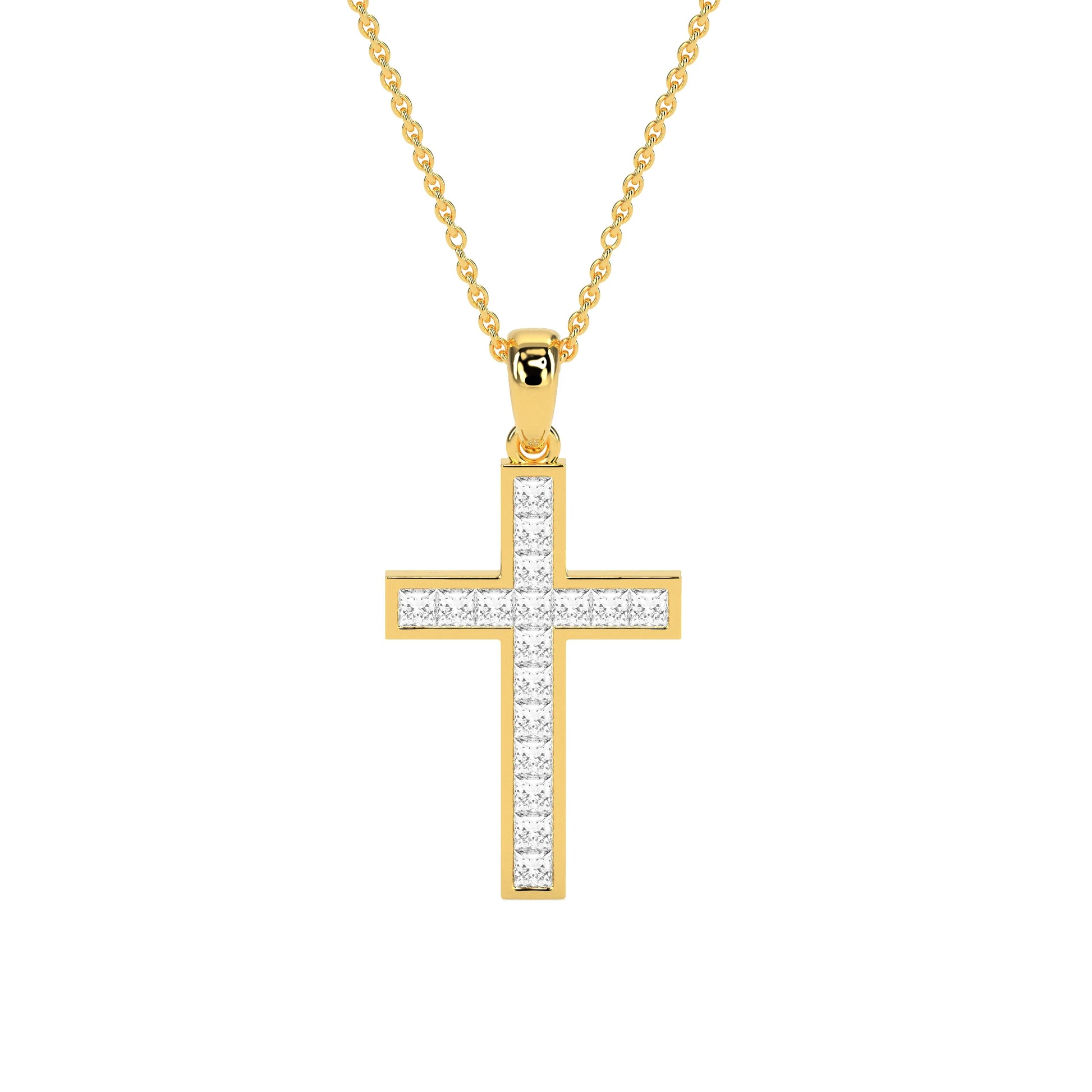 Faith-Inspired Round Diamond Pendant - Godahari Dev Jewells