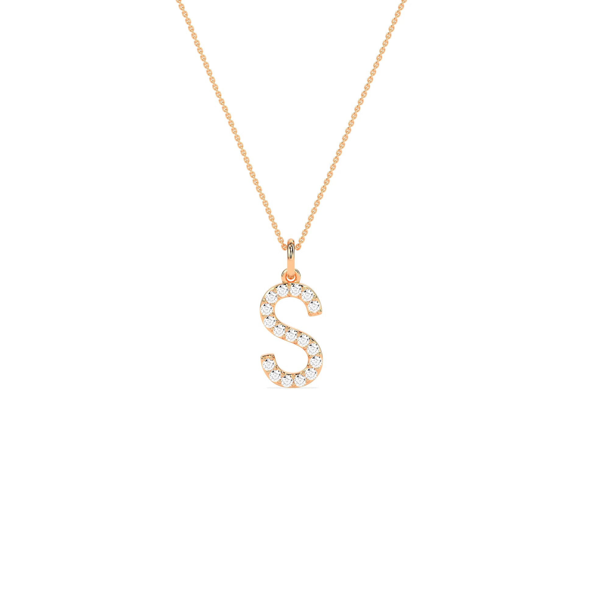 Dazzling Beautiful Diamond Initial Pendant - Godahari Dev Jewells