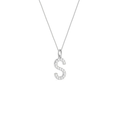 Dazzling Beautiful Diamond Initial Pendant - Godahari Dev Jewells
