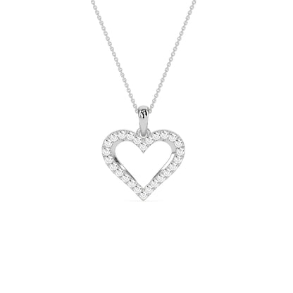 Elegant Round Shaped Diamond My Heart Pendant - Godahari Dev Jewells