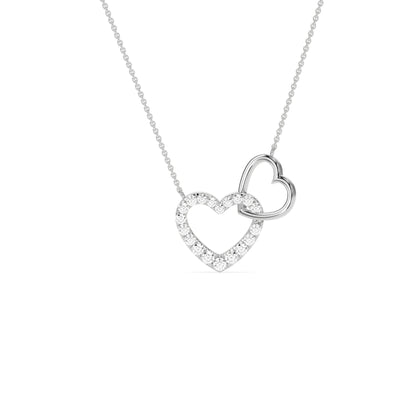 Beautiful Round Diamond Heart  Pendant - Godahari Dev Jewells