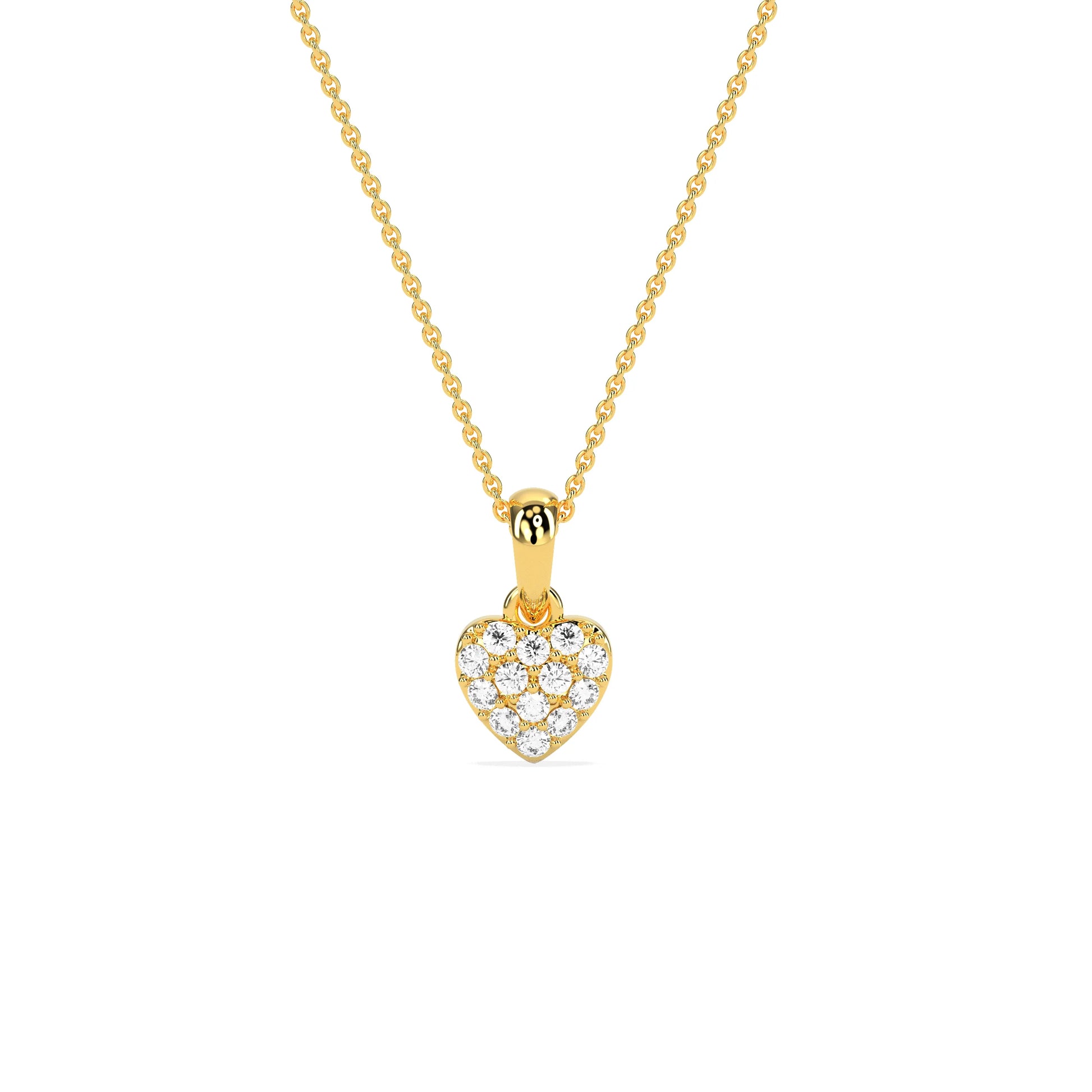 Celebrate Love Diamond Cluster Heart Pendant - Godahari Dev Jewells