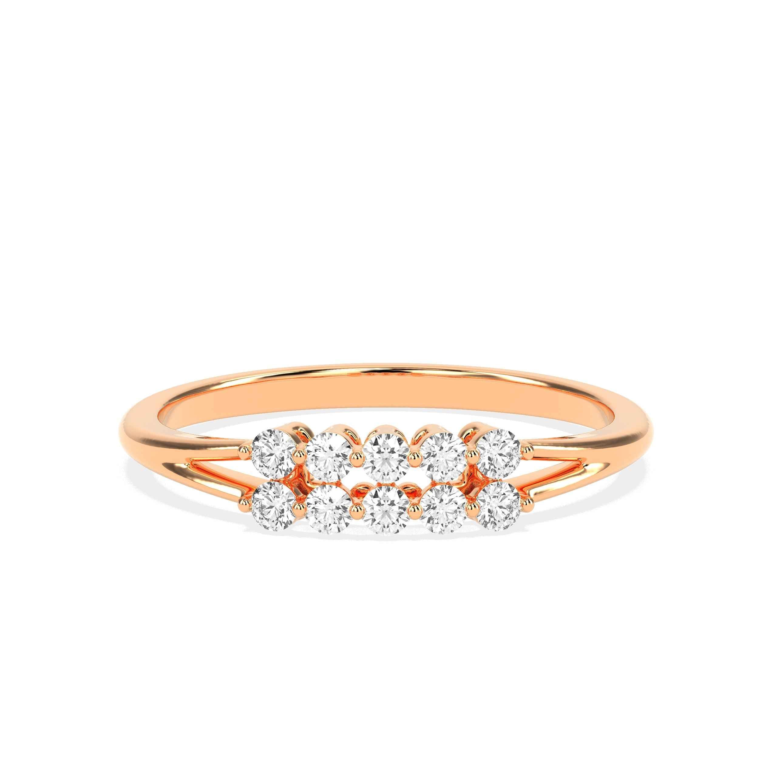 0.26 Ct  Diamond Wedding Band - GodahariDev Jewells