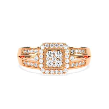Cushion Shape  Halo Cluster Ring - GodahariDev Jewells