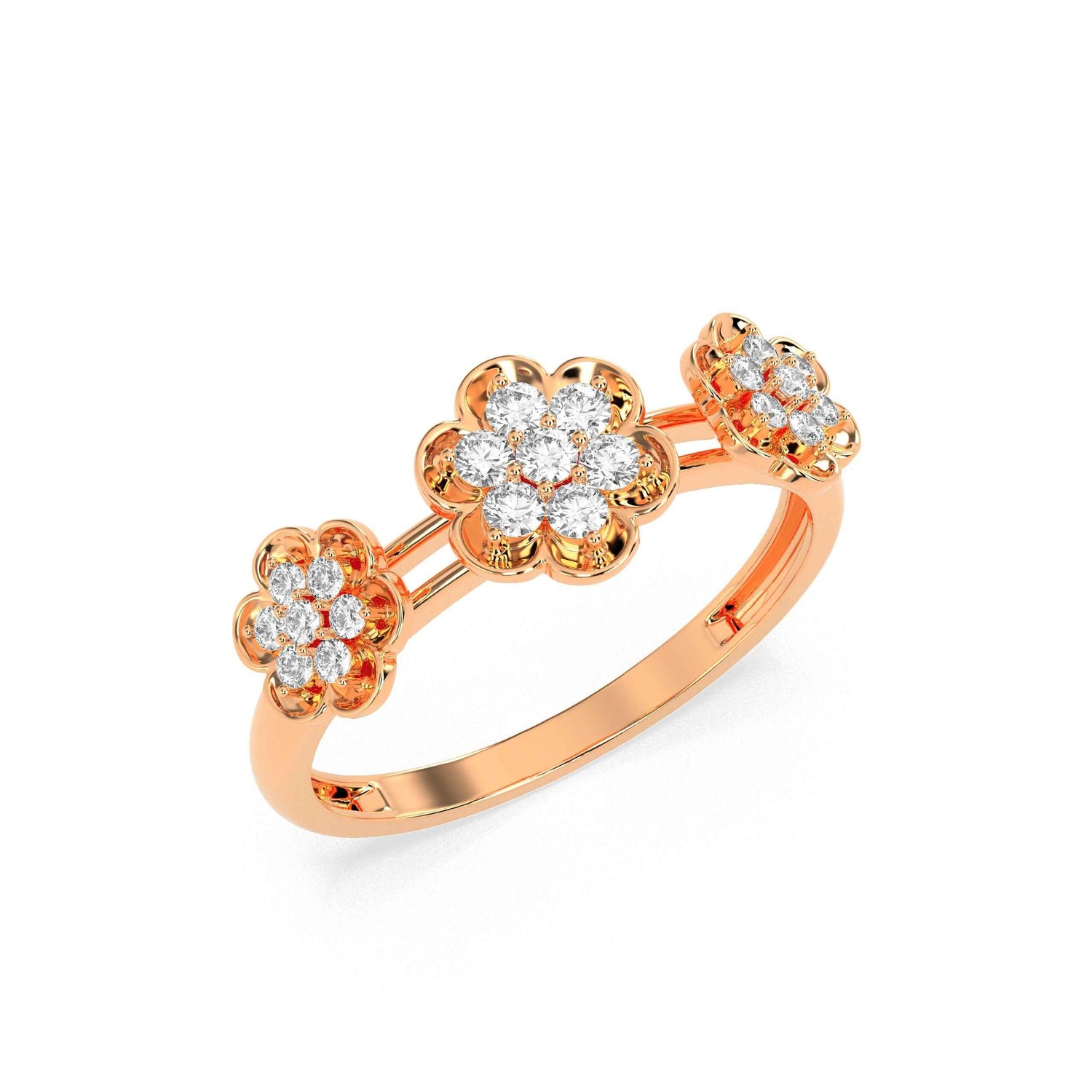 0.43 CT  Round Diamond RING - GodahariDev Jewells