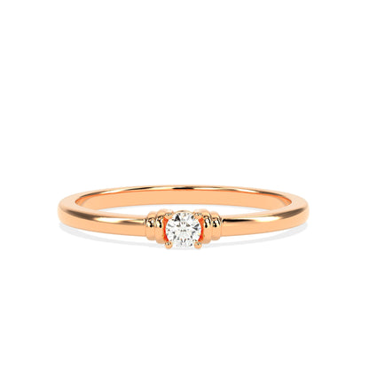 0.08 CT  Round Diamond RING - Godahari Dev Jewells