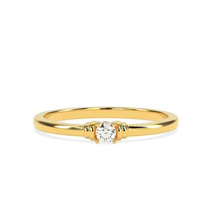 0.08 CT  Round Diamond RING - Godahari Dev Jewells