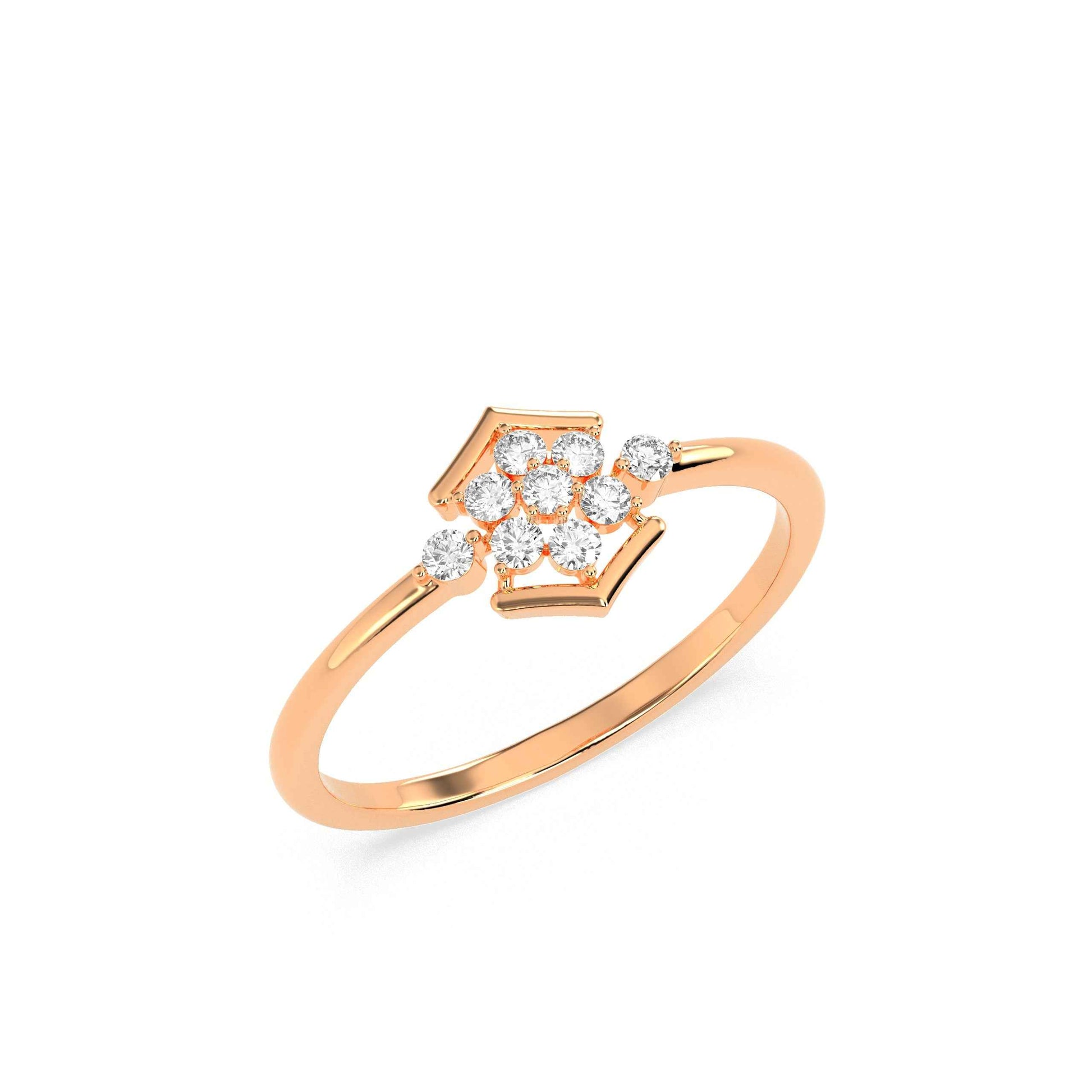 0.18 CT Cluster Diamond RING - GodahariDev Jewells