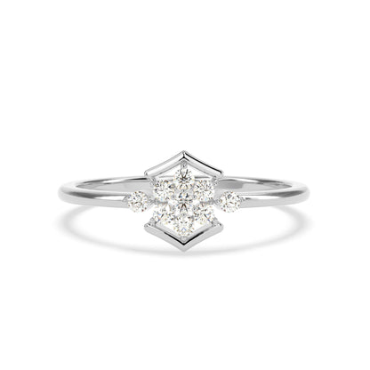 0.18 CT Cluster Diamond RING - Godahari Dev Jewells