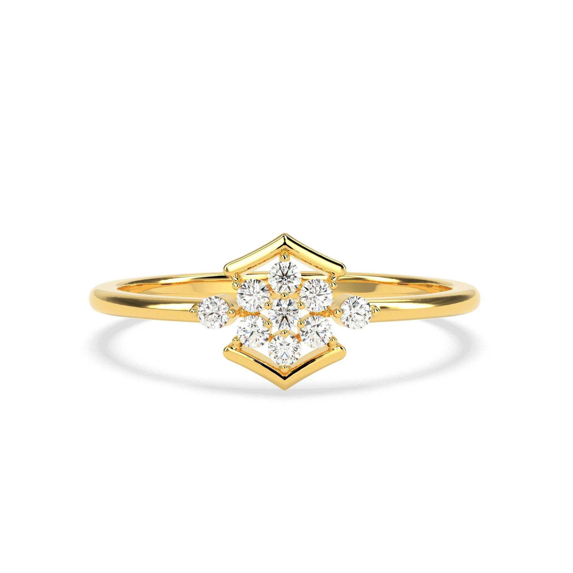 0.18 CT Cluster Diamond RING - GodahariDev Jewells
