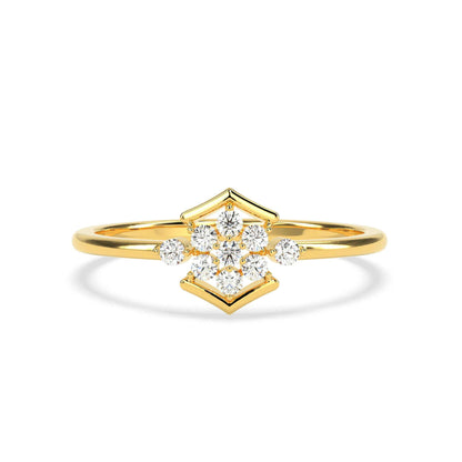 0.18 CT Cluster Diamond RING - GodahariDev Jewells