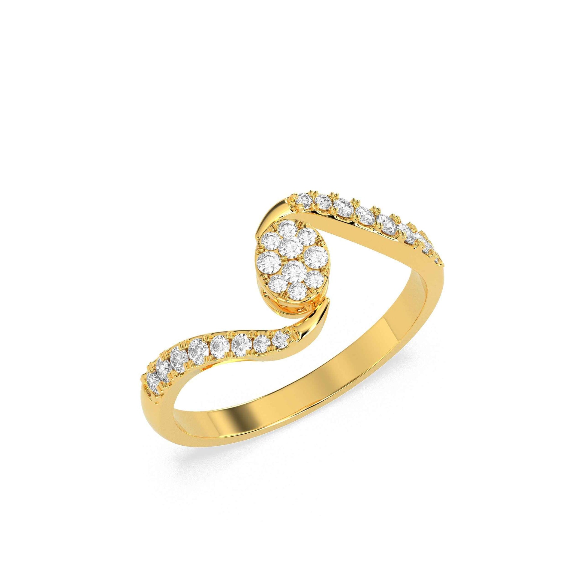 0.234 CT Cluster Round Diamond RING - GodahariDev Jewells