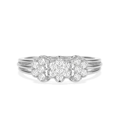 0.31 CT  Round  Diamond Cluster RING - Godahari Dev Jewells