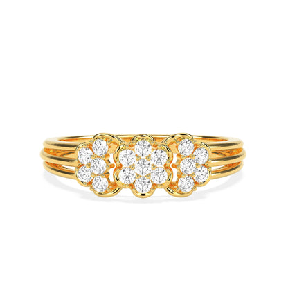 0.31 CT  Round  Diamond Cluster RING - Godahari Dev Jewells