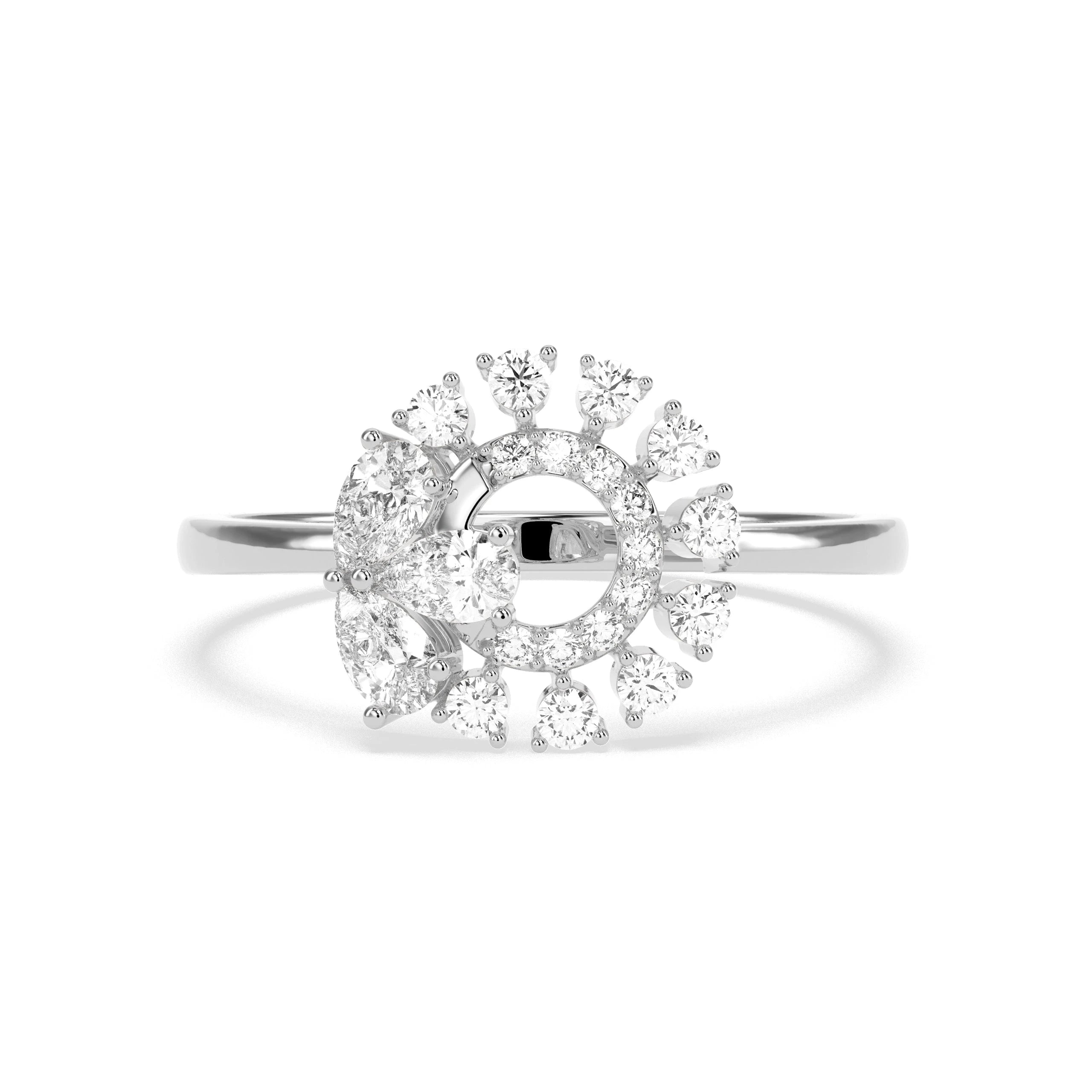 0.5 CT  Diamond Cluster RING - Godahari Dev Jewells