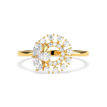 0.5 CT  Diamond Cluster RING - Godahari Dev Jewells