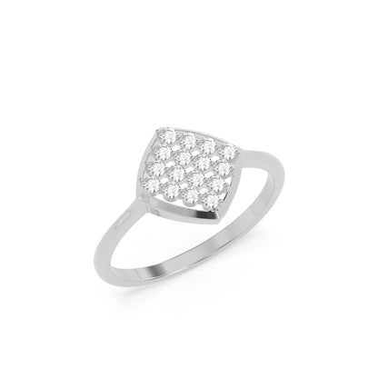 0.32 CT  Round Cluster Diamond RING - Godahari Dev Jewells