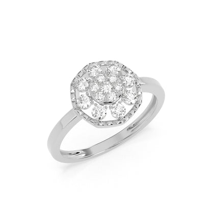 0.43 CT  Round Empress Diamond RING - Godahari Dev Jewells