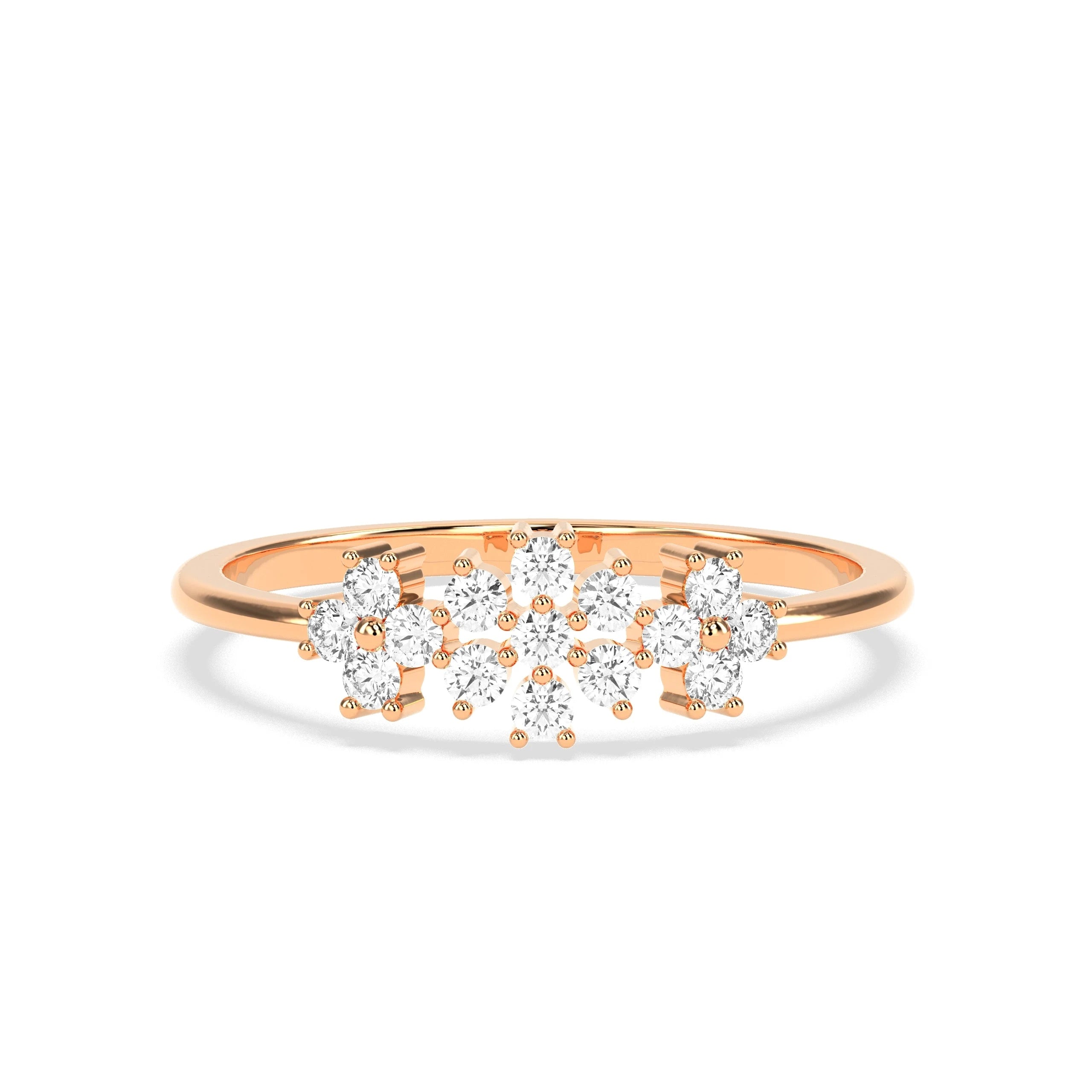 0.23 CT Floral Diamond RING - Godahari Dev Jewells
