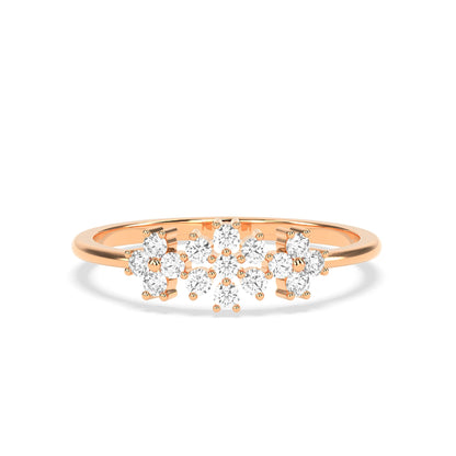 0.23 CT Floral Diamond RING - Godahari Dev Jewells