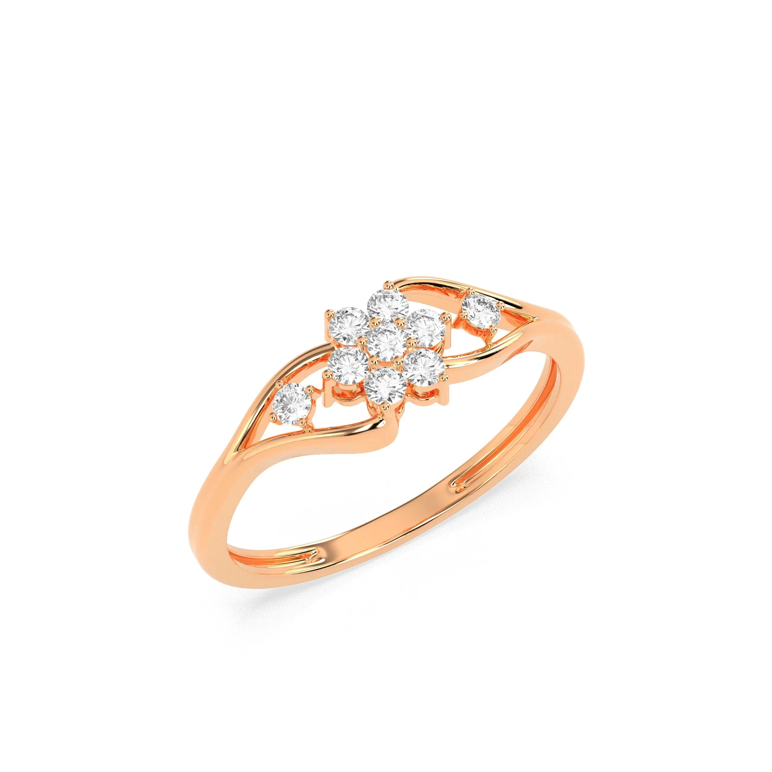 0.2 CT Chic Charms Diamond RING - Godahari Dev Jewells