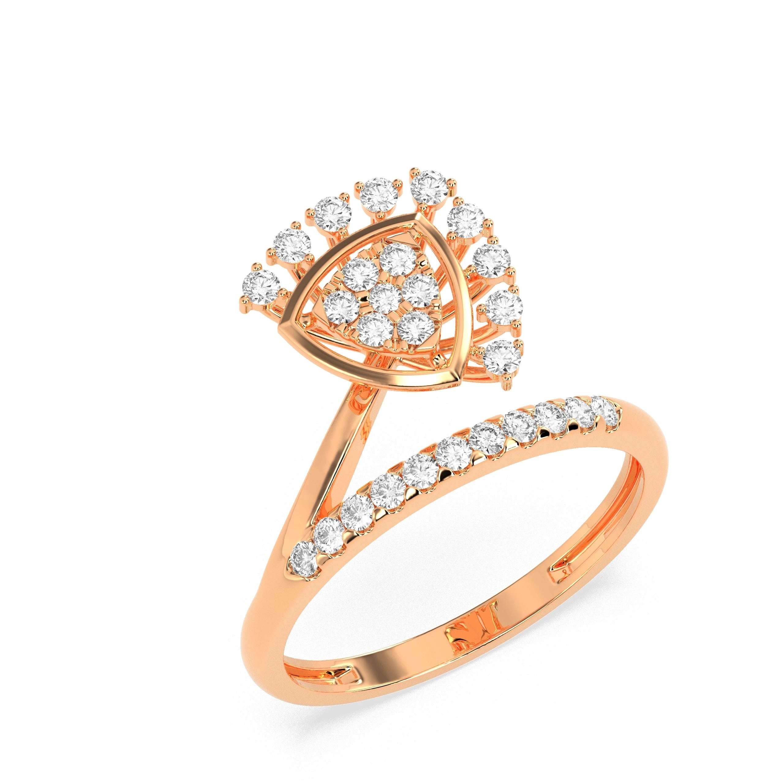 0.337 CT Radiant Royalty Diamond RING - Godahari Dev Jewells