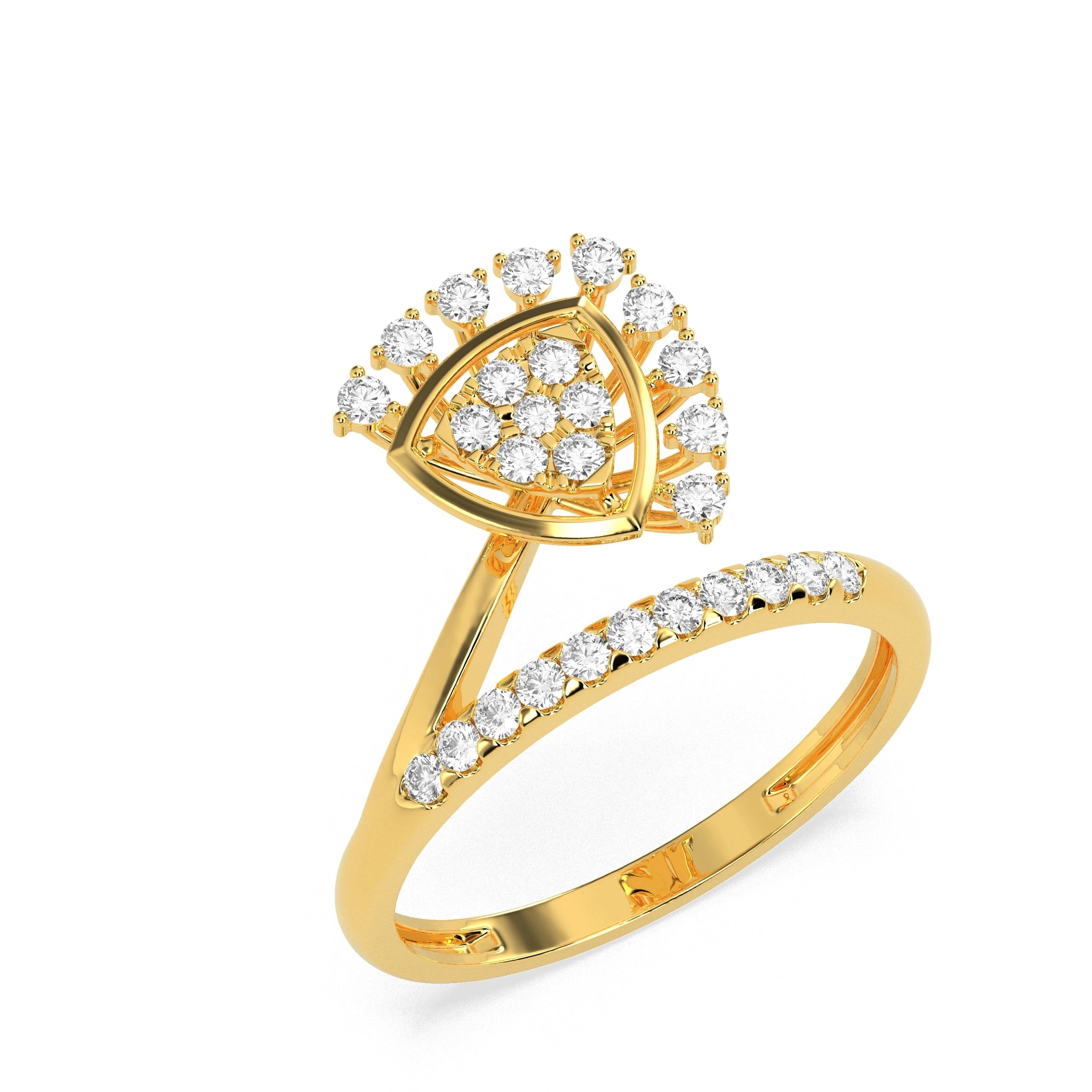 0.337 CT Radiant Royalty Diamond RING - Godahari Dev Jewells