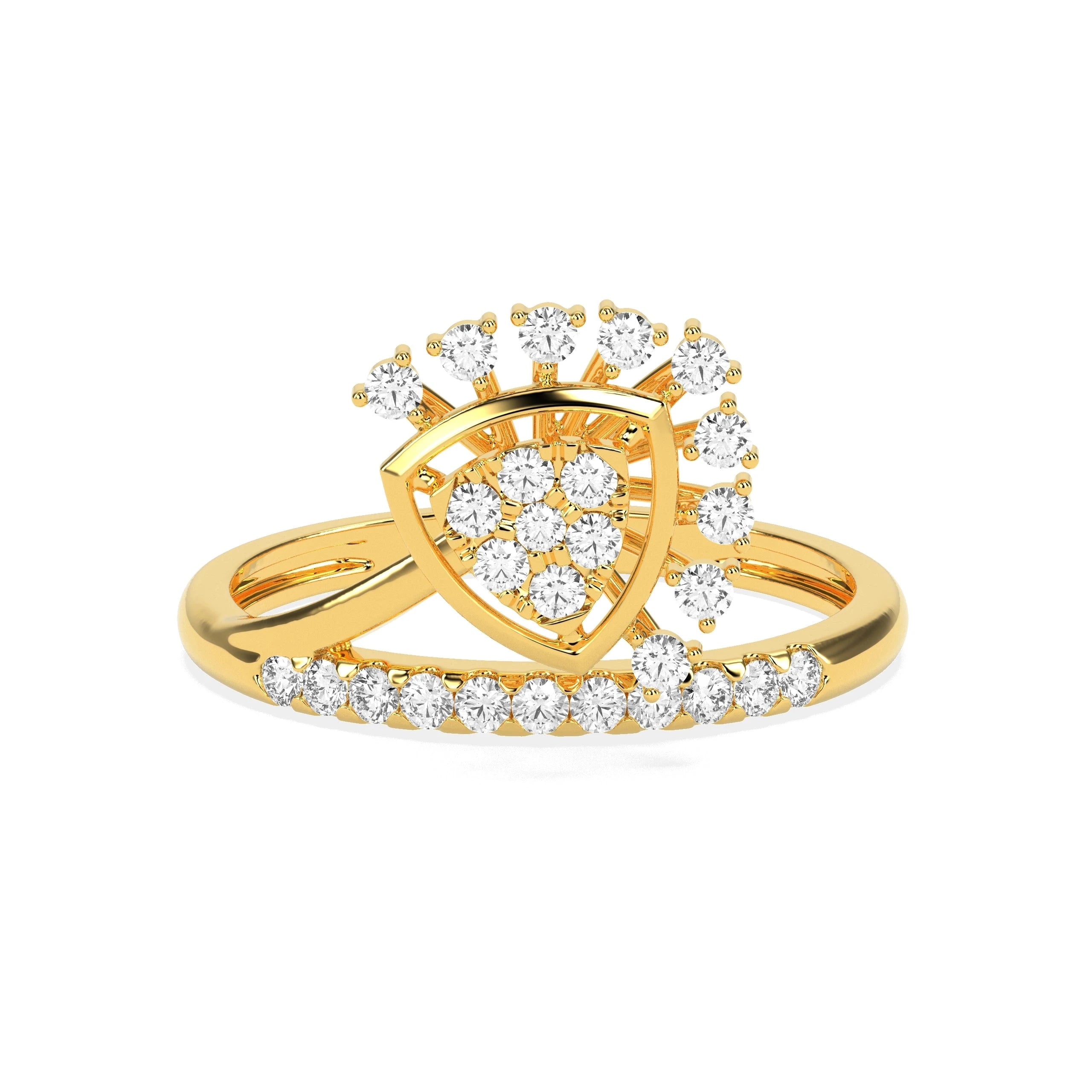 0.337 CT Radiant Royalty Diamond RING - Godahari Dev Jewells