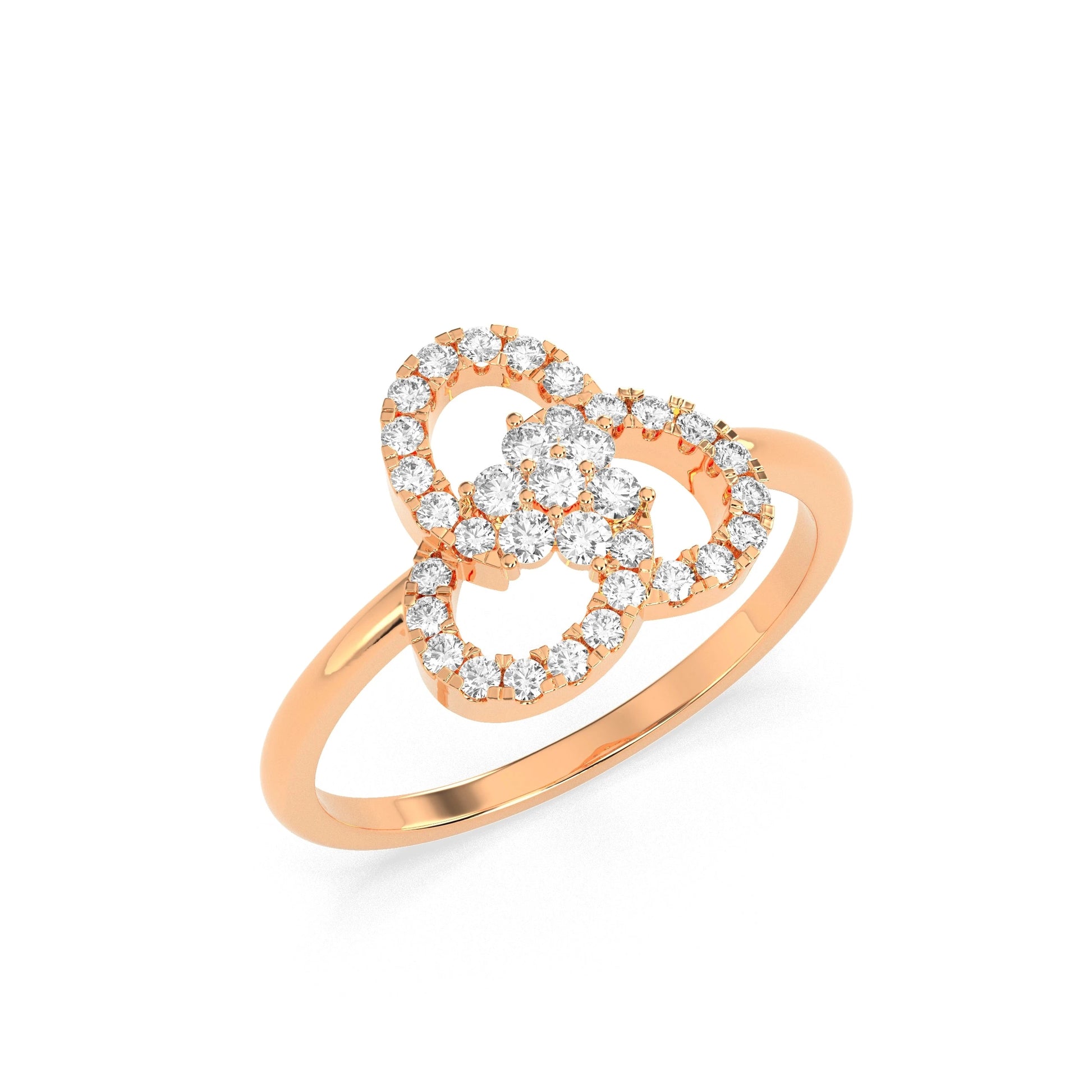 0.29 CT Blooming Orbit Diamond RING - Godahari Dev Jewells