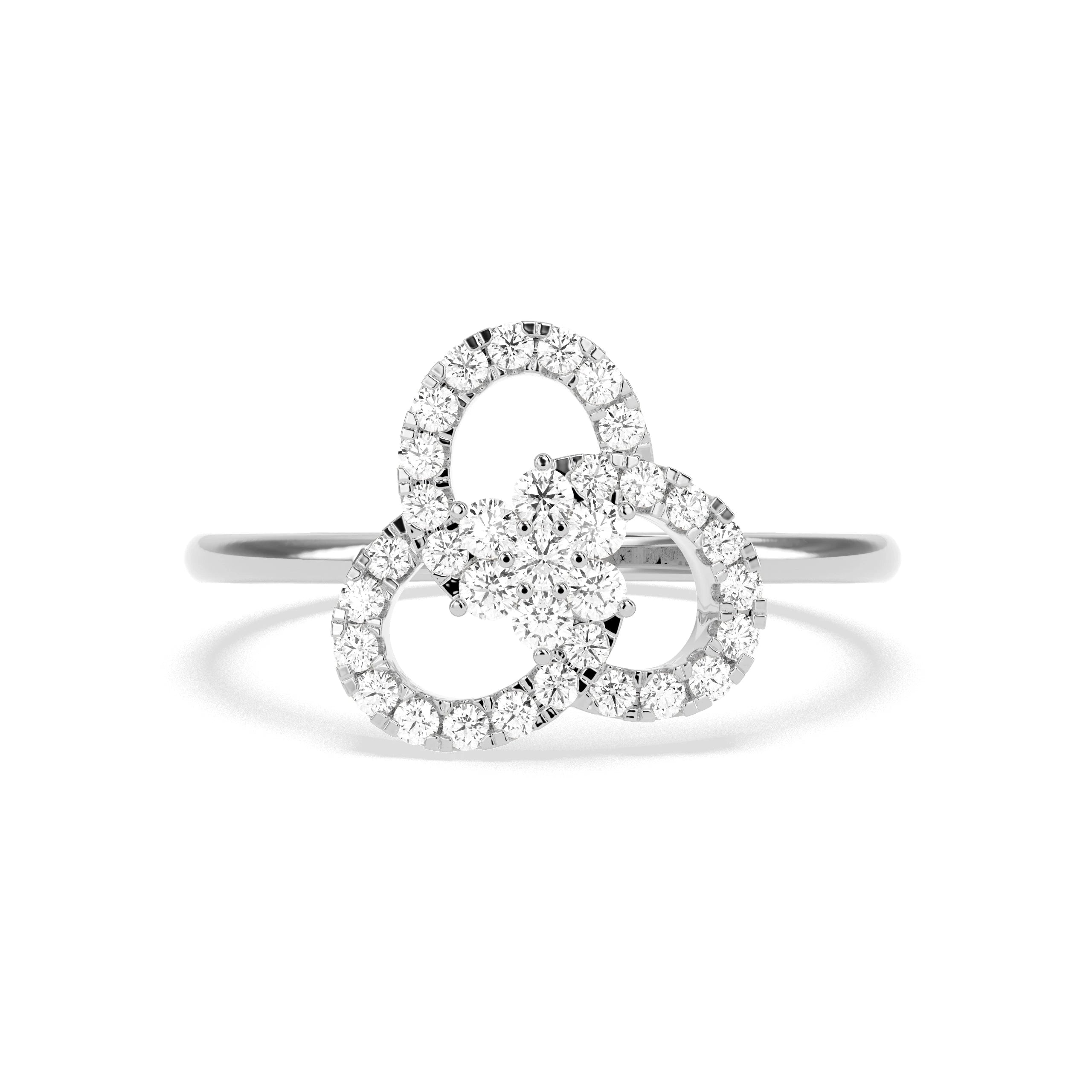 0.29 CT Blooming Orbit Diamond RING - Godahari Dev Jewells