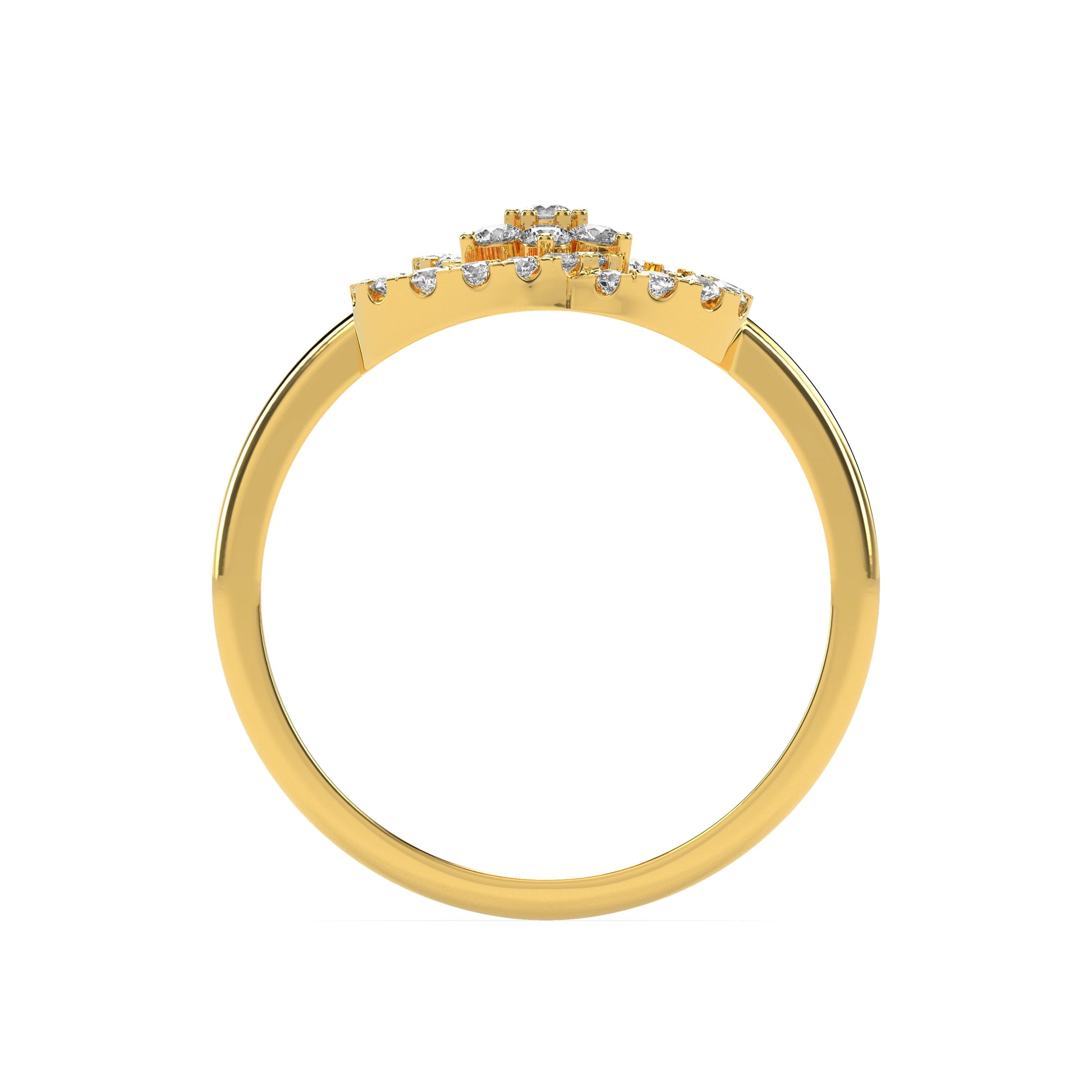 0.29 CT Blooming Orbit Diamond RING - Godahari Dev Jewells