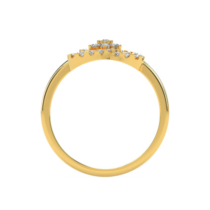 0.29 CT Blooming Orbit Diamond RING - Godahari Dev Jewells