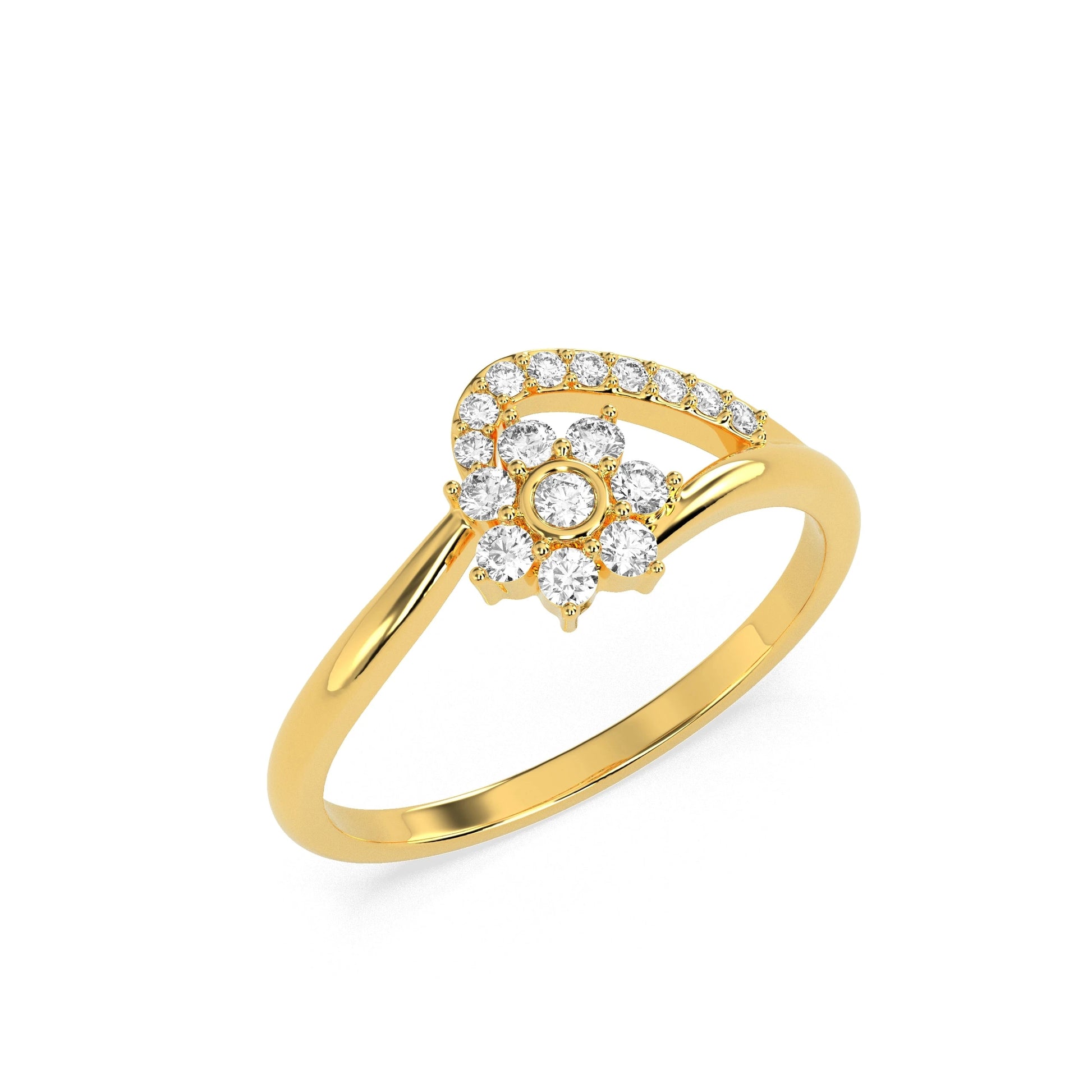 0.23 CT Twilight Treasure Diamond RING - Godahari Dev Jewells