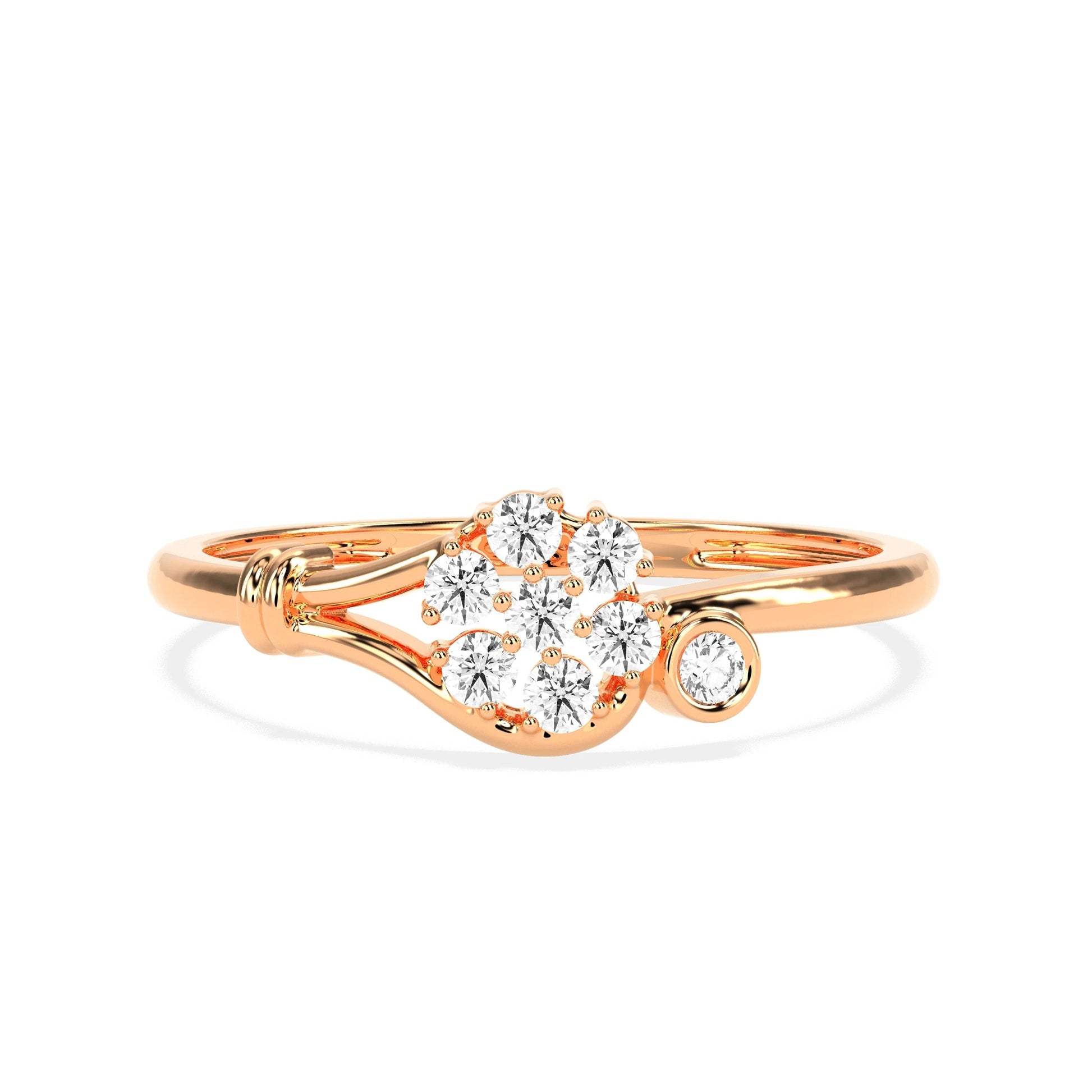 0.17 CT Gleaming Grace Diamond RING - Godahari Dev Jewells