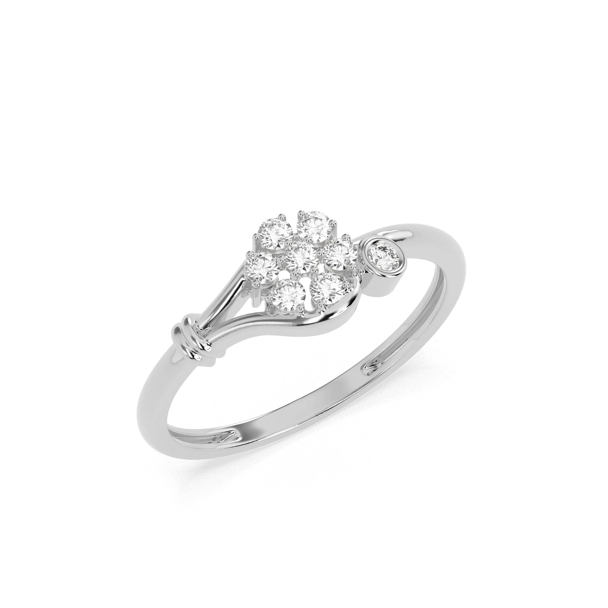 0.17 CT Gleaming Grace Diamond RING - Godahari Dev Jewells