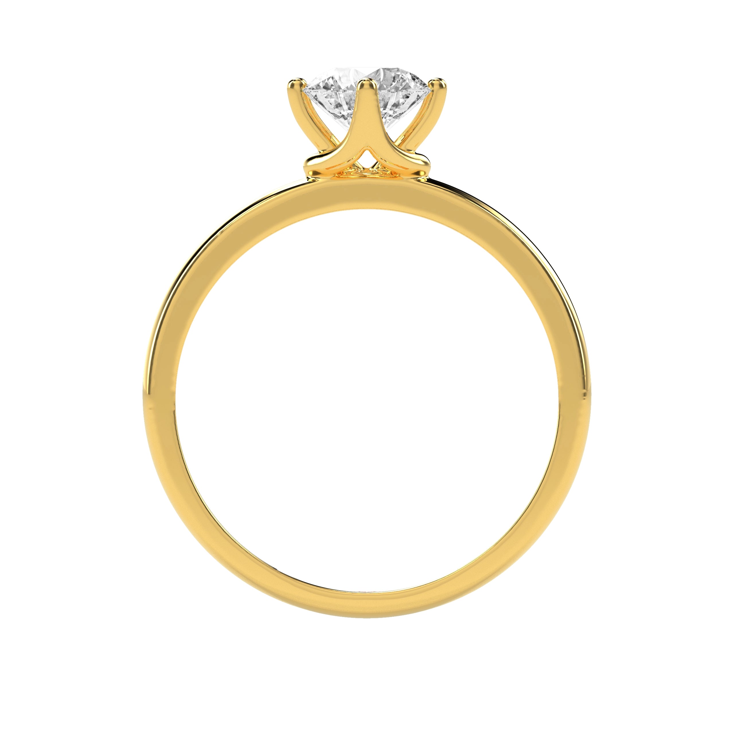 0.73 CT Golden Glow Diamond RING - Godahari Dev Jewells
