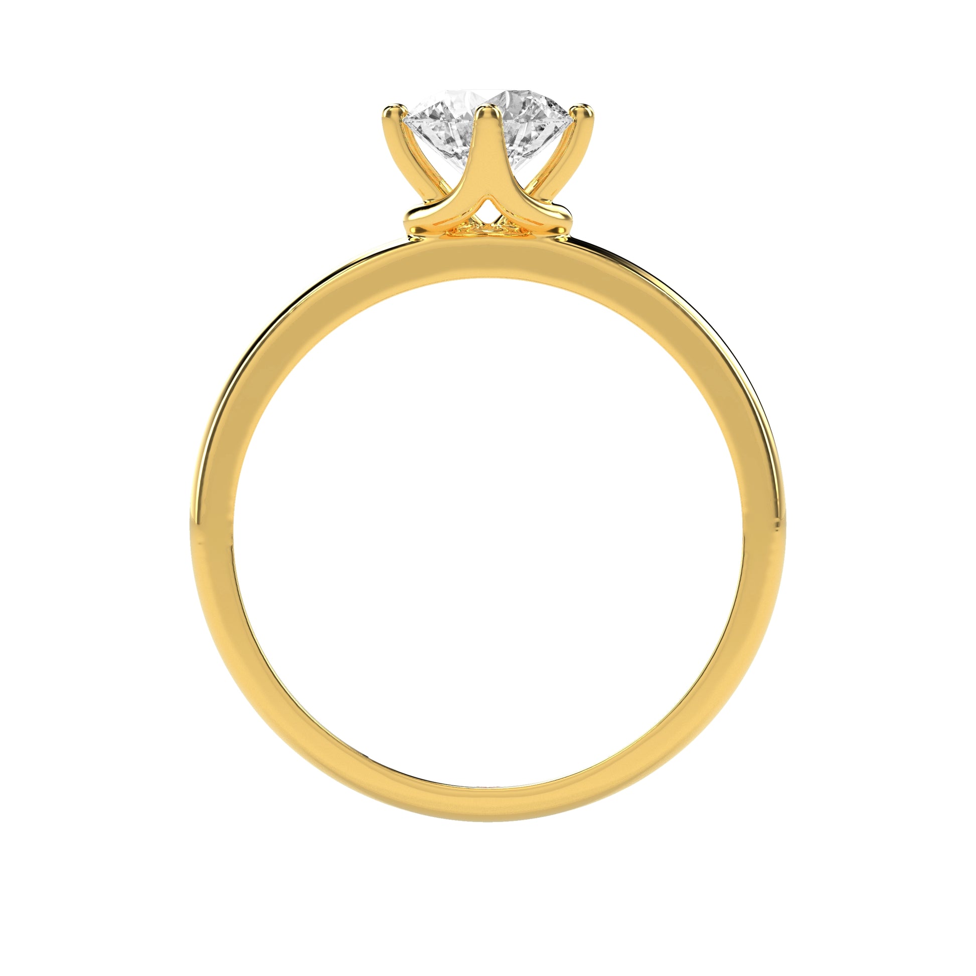 0.73 CT Golden Glow Diamond RING - Godahari Dev Jewells